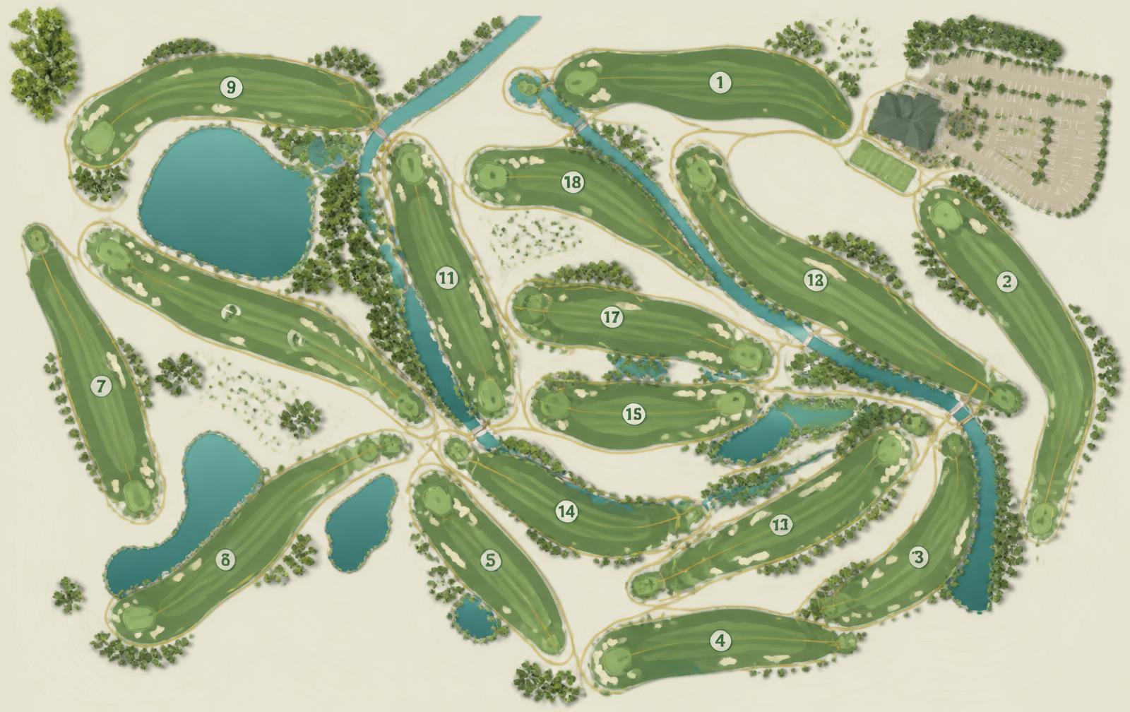 Live map of the championship course